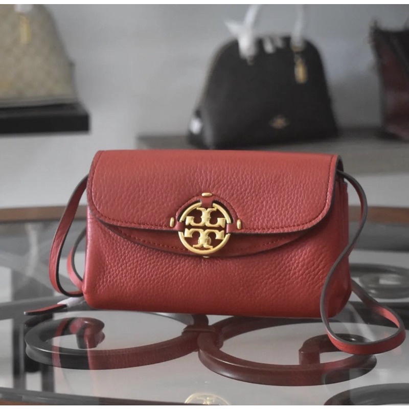 TB MILLER WALLET CROSSBODY LOGANBERRY