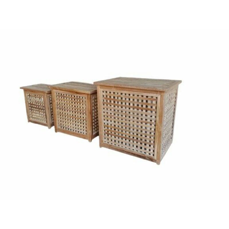 BOX LAUNDRY PAKAIAN KOTOR KAYU JATI