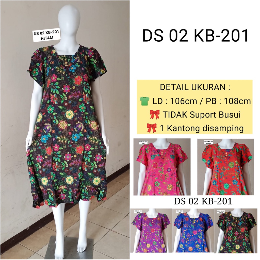 AS Daster Batik Kudamas DS 02 LD 106cm - 110cm