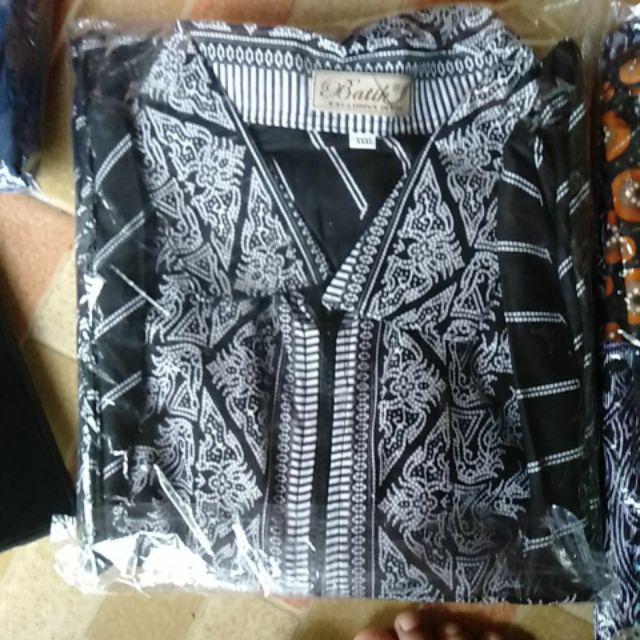 Atasan Dress Tunik Batik Koin Sogan Soft Motif Terbaru