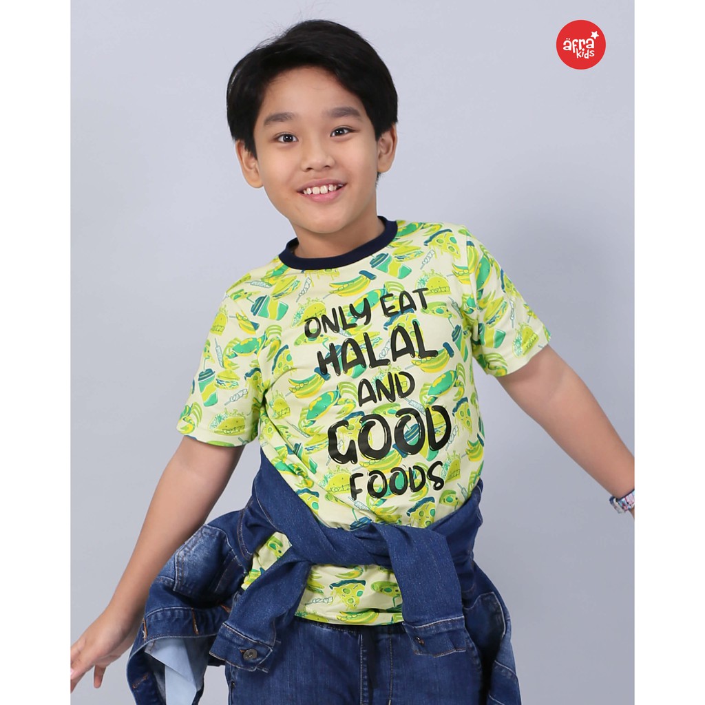 Kaos Anak Muslim Afrakids - Motif Printing