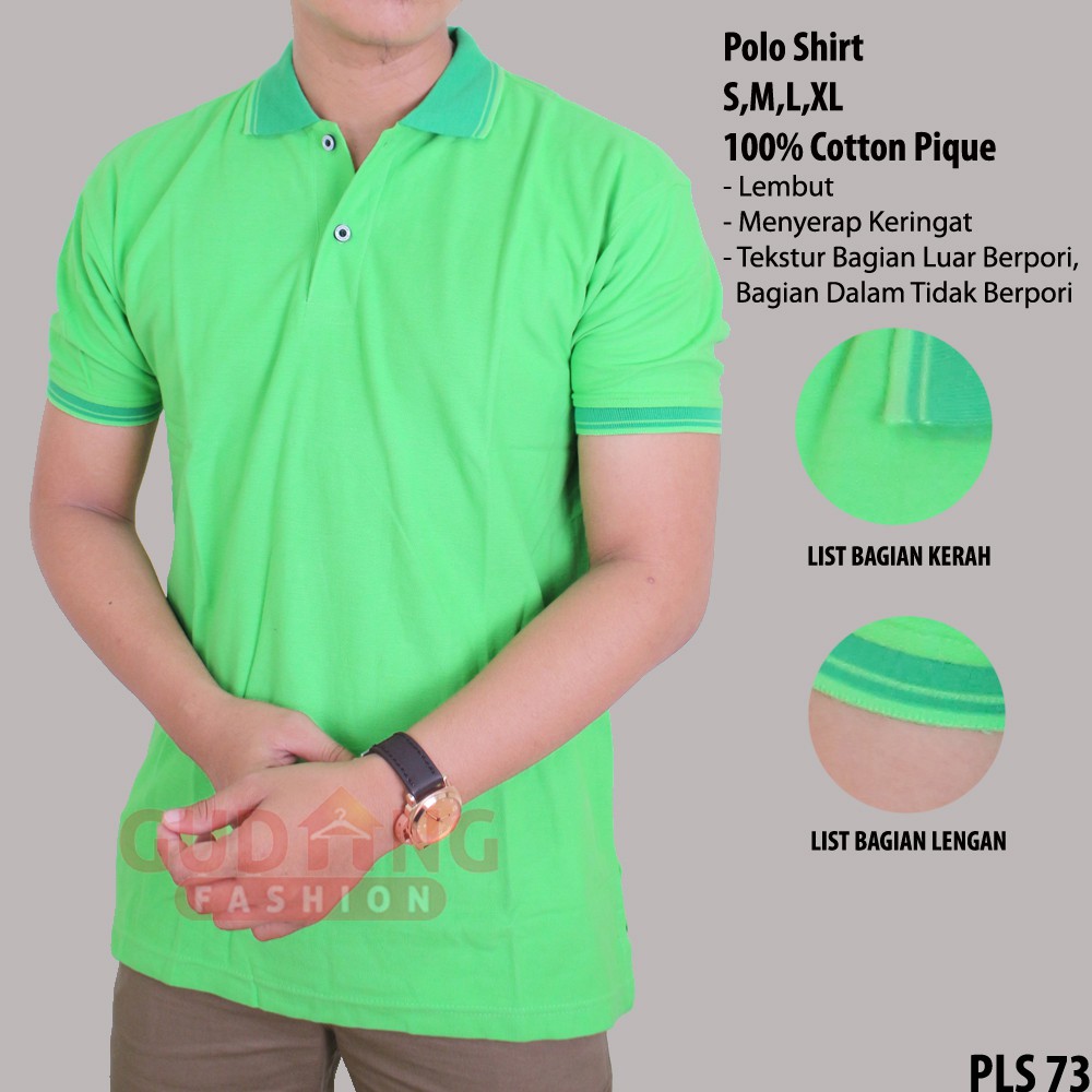 Kaos Polos Kerah Polo - PLS 73