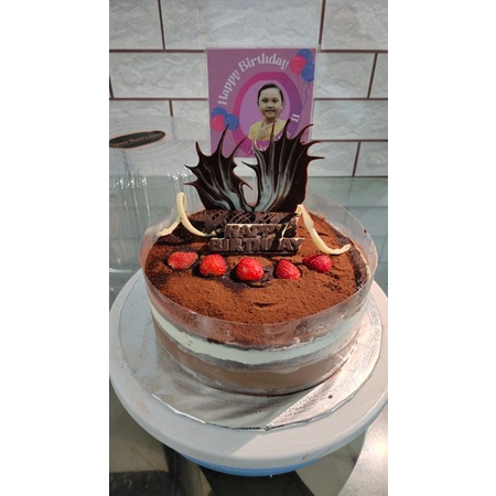 

cake ultah triple coklat