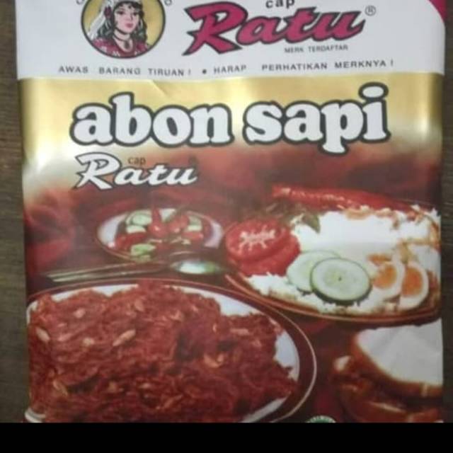 

Abon sapi cap ratu kemasan 100gr