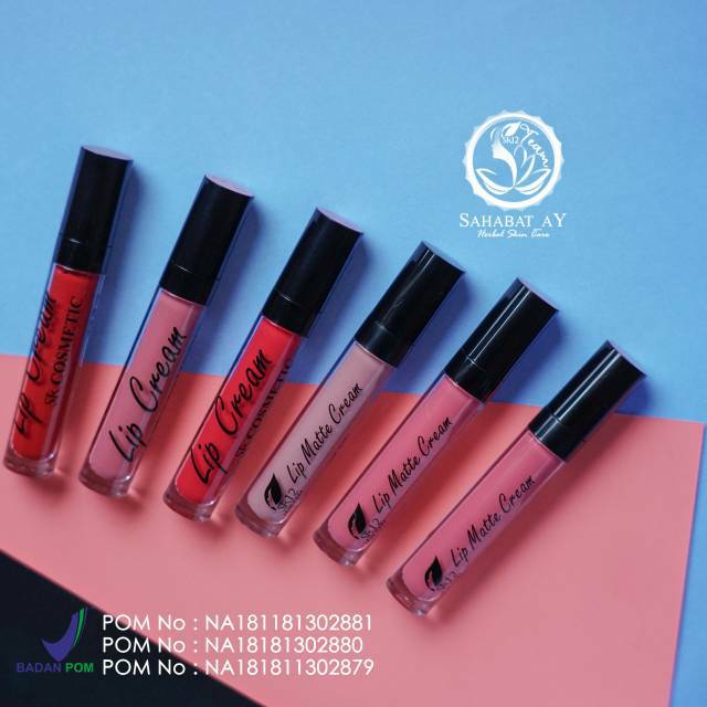 LIP CREAM SR12, LIP CREAM NUDE, SWEET PINK, PINK, NUDE BERRY, RED PT SR12 HERBAL PERKASA
