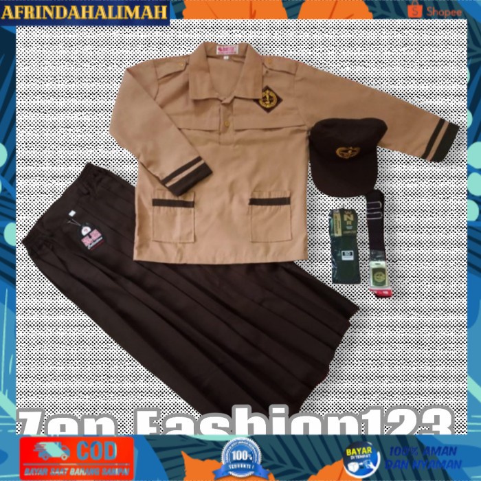 

TERBARU, TERMURAH- SET SERAGAM PRAMUKA SIAGA SD PEREMPUAN PANJANG - 6 tahun