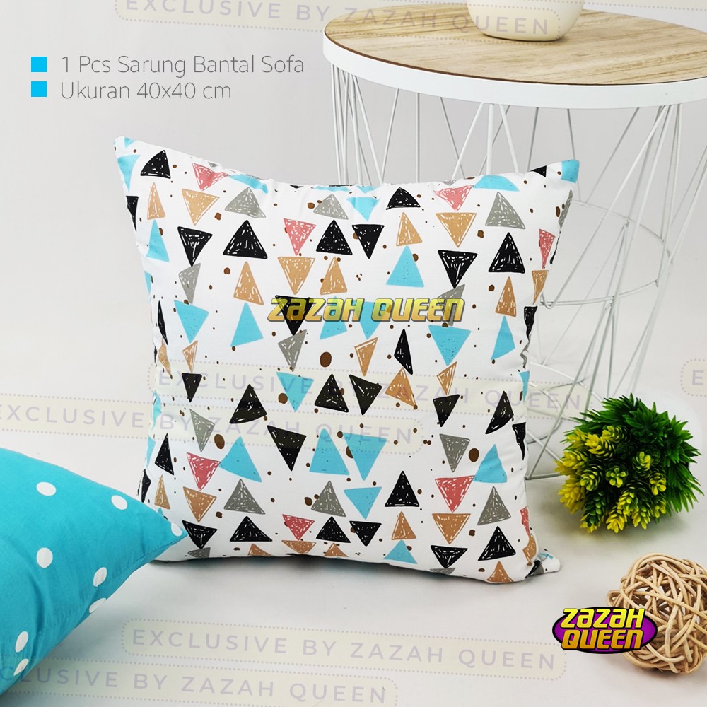 [MOTIF ZIGZAG] Sarung Bantal Sofa Minimalis