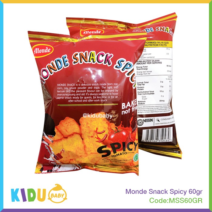 Cemilan Monde Snack Gold 60gr  Cemilan Snack / Cemilan Sehat Ibu &amp; Anak Kidu Baby