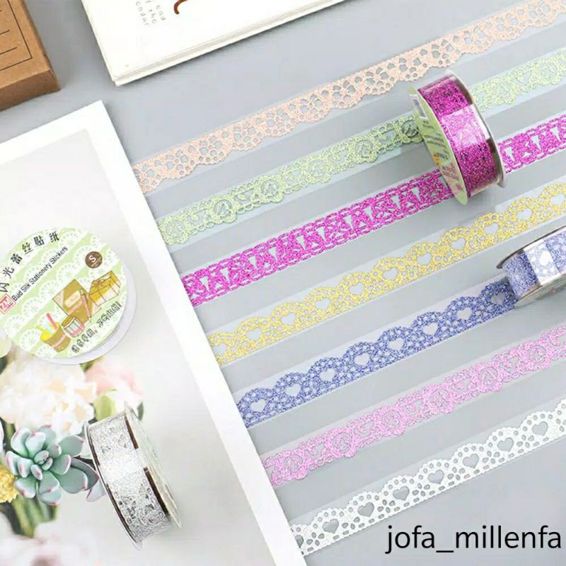 Glitter Lace Washi Tape Masking Tape Scrapbook DIY