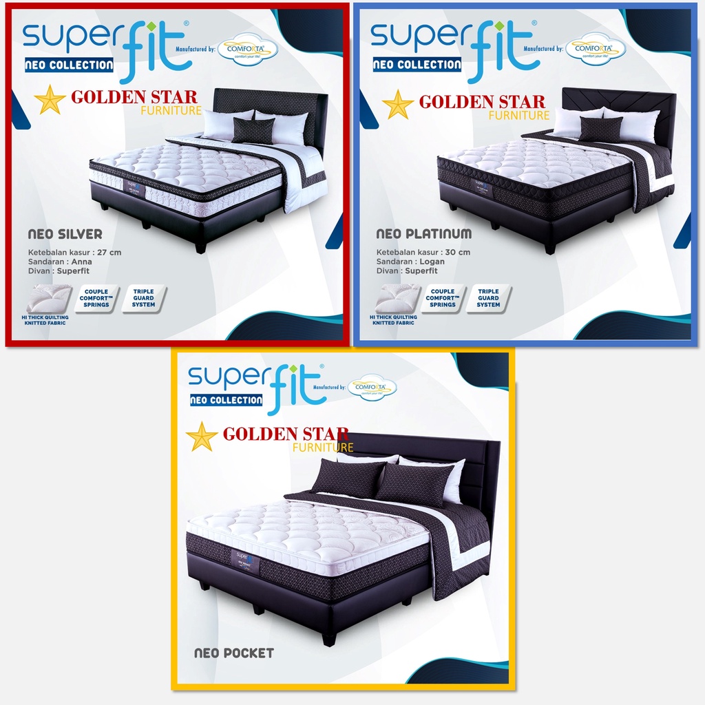 SALE SET COMFORTA Superfit 180 spring bed 180x200 kasur springbed No1
