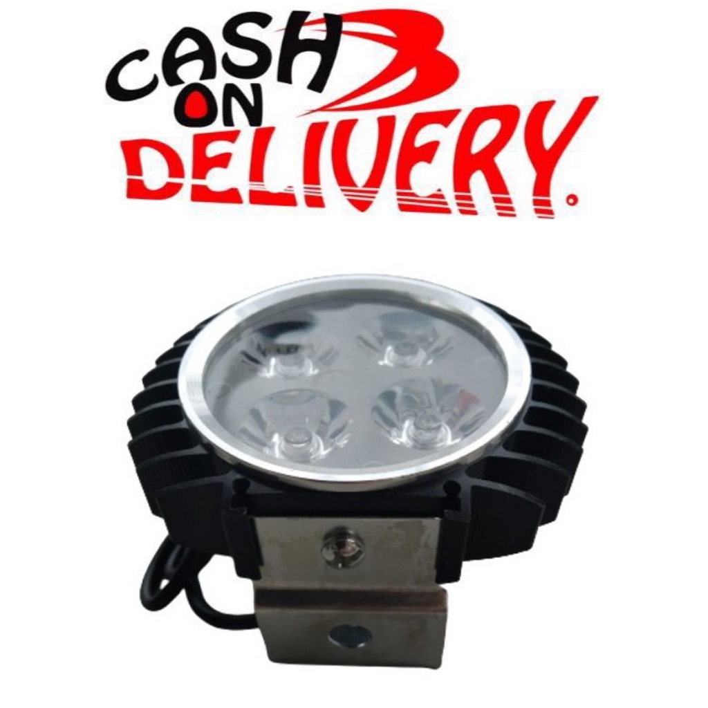 HITAM LED Lampu Sorot Tembak Luxeon 4 Mata Slim