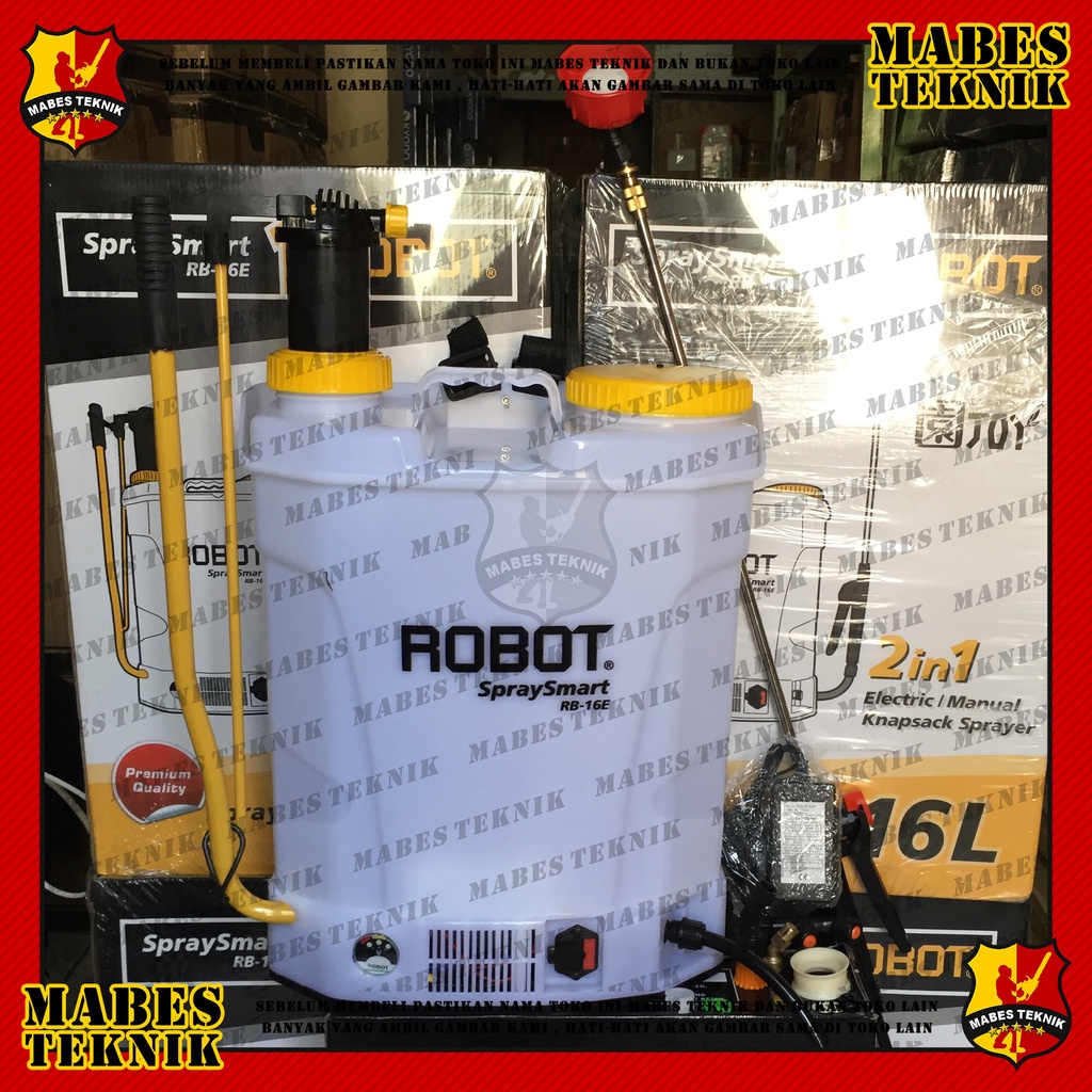 SPRAYER ELEKTRIK HAMA MULTIFUNGSI / SEMPROT DISINFEKTAN ROBOT RB 16 E / RB16 E / RB16E