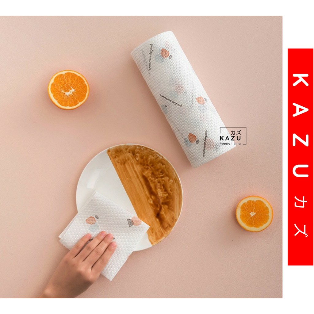KAZU KHL194 Tissue Lap Dapur Motif Dicuci Pakai Ulang Menyerap Minyak