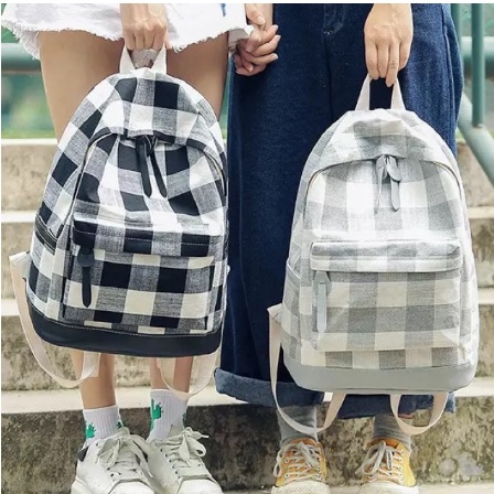 E&M - TAS SEKOLAH ANAK SMP MODE KOTAK KOTAK JK KEKINIAN