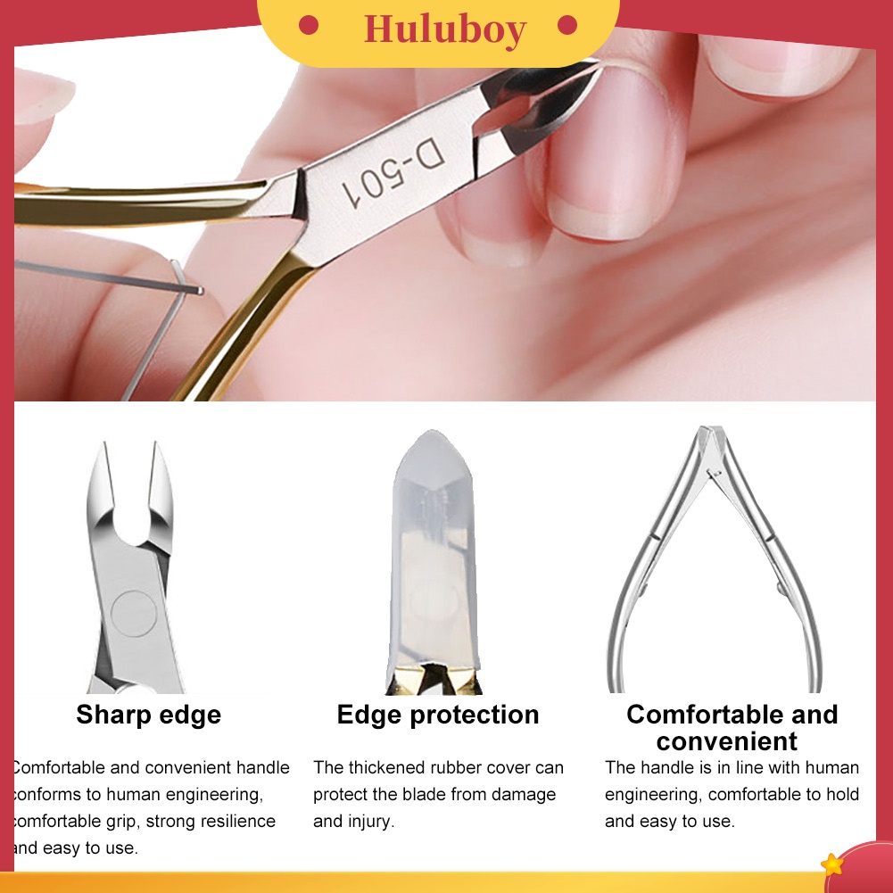 Huluboy Huluboy♡ Gunting Kuku Bahan Stainless Steel Untuk Manicure