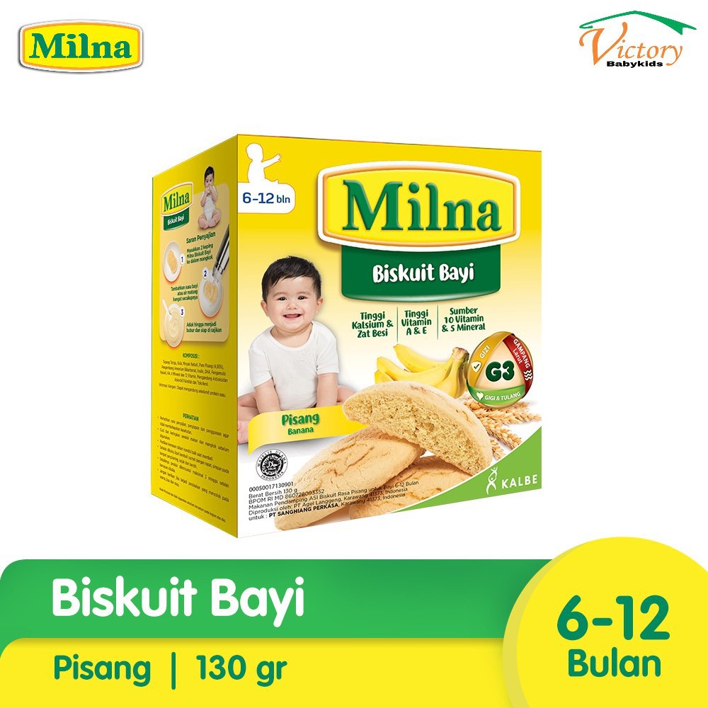 Milna Biskuit Bayi 6-12 month 130gr