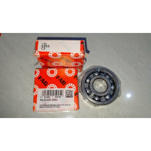 Laher - Klaher - Klaker - Bearing FAG 6303C3 - FAG 6303 C3 - FAG 6303-C3