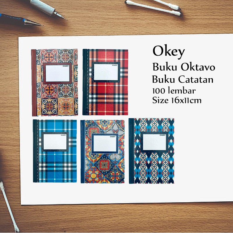 Okey / Buku Oktavo / Buku Catatan / 16x11cm / 100 lembar