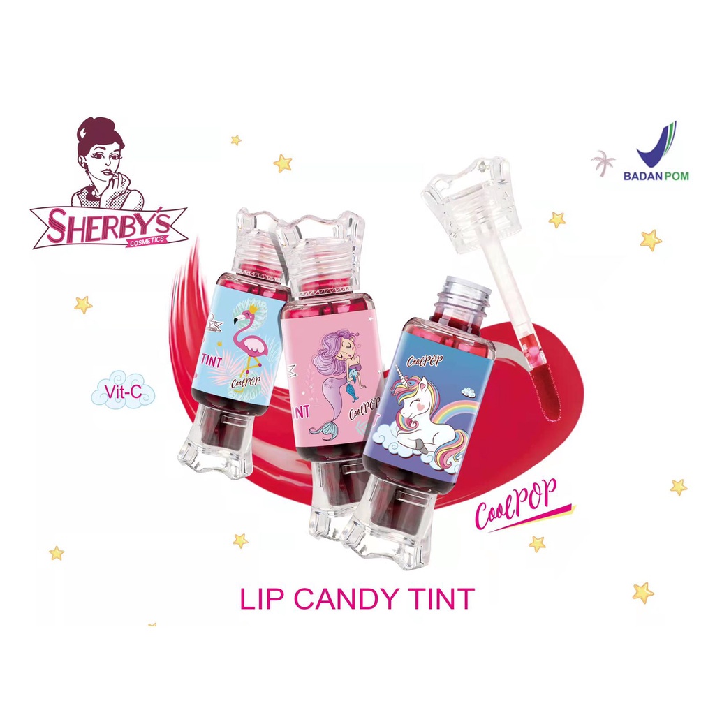 ⭐BAGUS⭐ SHERBY'S Lip Candy Tint  11ml | Liptint BPOM