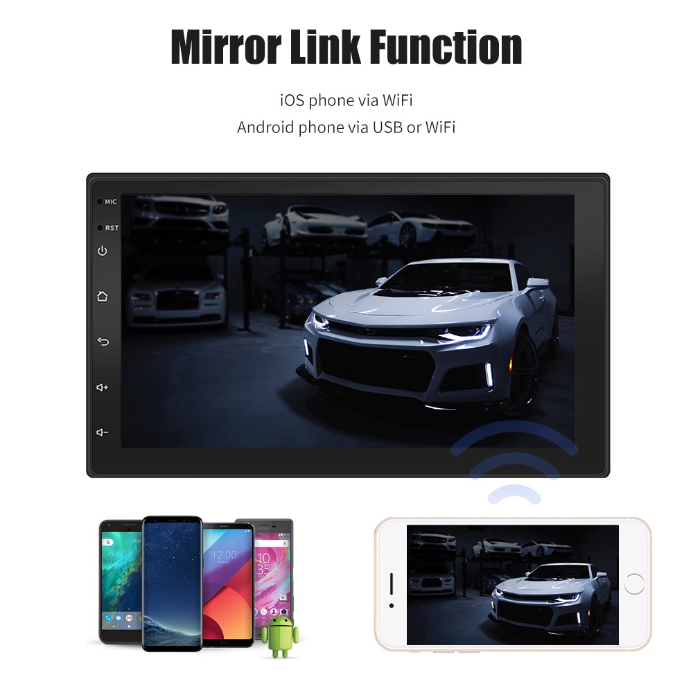 7/9/10 inch Car Android 10.1 navigasi 2+32G Head Unit For TOYOTA Daihatsu Mitsubishi HONDA SUZUKI Hyundai NISSAN Touch Screen Stereo Radio Bluetooth 2Din Car Multimedia MP5 GPS Mirrorlink YOUTUBE-3