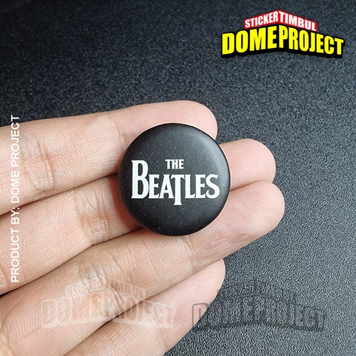 THE BEATLES BAND PIN PENITI 25MM BUTTON PIN AKSESORIS TAS PRIA