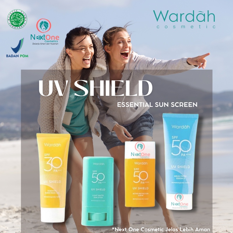 NEXT ⏩ WARDAH UV SHIELD SPF30 SPF50 LENGKAP | ESSENTIAL SUN SCREEN GEL SPF | SUN PROTECT ORIGINAL ✔️