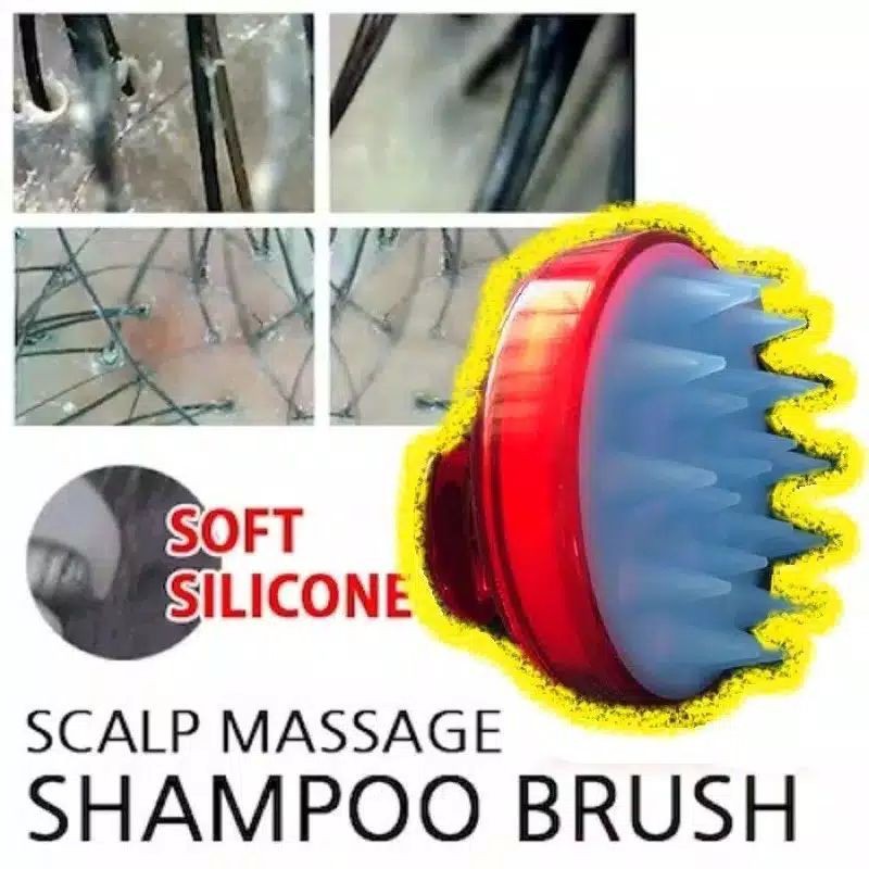 SALE SIKAT KERAMAS SILIKON SISIR SILICON PIJAT KEPALA KERAMAS ANTI KUTU KETOMBE SCALP MASSAGE