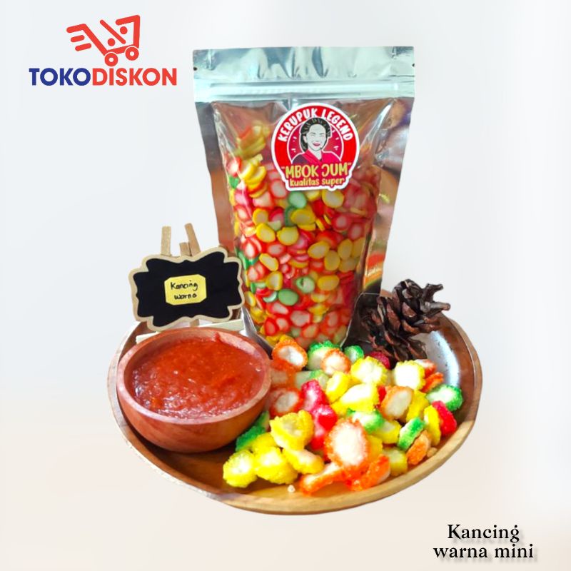 

Kerupuk Mentah Krupuk Kancing Mini Warna // Kerupuk Termurah