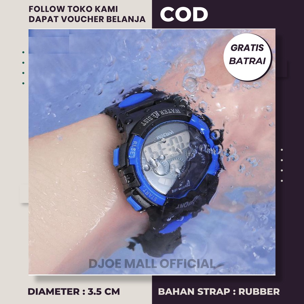 Jam tangan anak kecil jam tangan pria anti air original model terbaru import murah waterproof keren