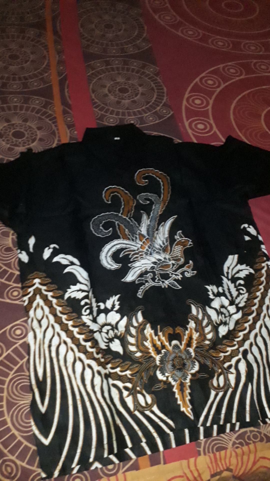 Atasan Batik~bswart Batik Hrb026 Kenongo Hem Pendek Padi Pekalongan Batik Pria Murah Modern Grosir 1