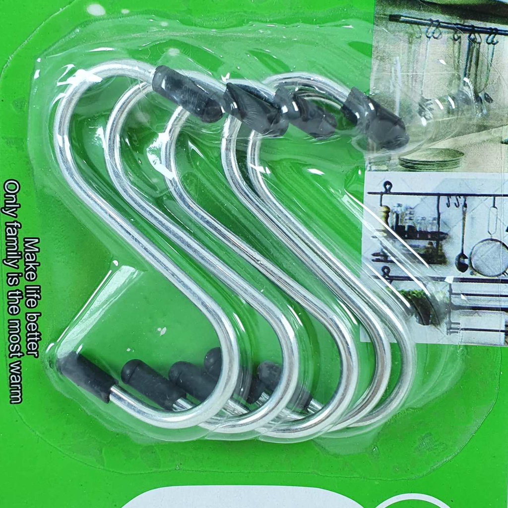 Gantungan Stainless Tipe S Isi 5 pcs Cantolan Ram Pengait Barang Besi Sling Hook XR-2023