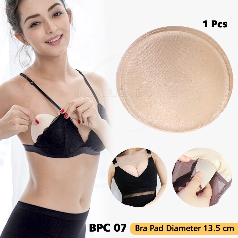 2Pcs Bra Pad Breast Pad Alas Bra Removable BPC-07 Busa Bra insert pad penambah tebal spon push up pengganti sponge cup BH Busa BH Sport Bra Padding Cup Busa Bra Pad Sponge Tally Busa BH Tambahan