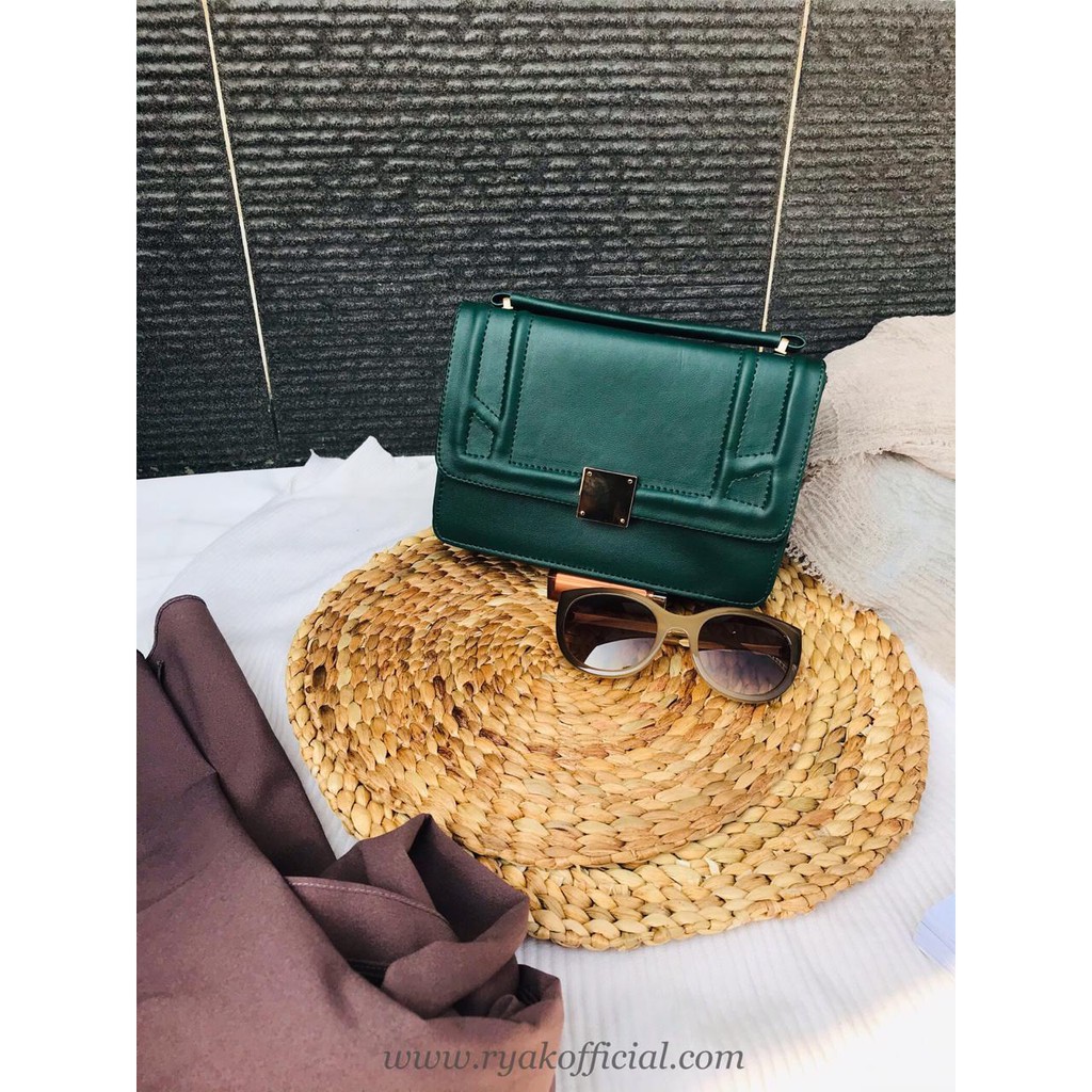 SLING BAG KOREAN STYLE EMMA BAG HIJAU BOTOL