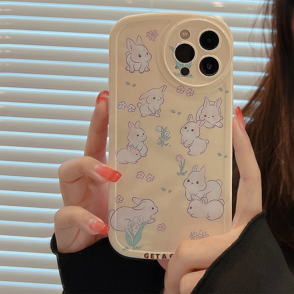 Soft Case Silikon Motif Kartun Kelinci Lucu Cover Iphone 11 12 13 PRO MAX