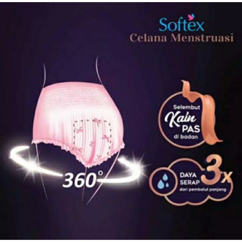 Softex Celana Menstrusi/haid  All size untuk Haid deras hari 1-3/ travelling jauh &amp; aktifitas sibuk