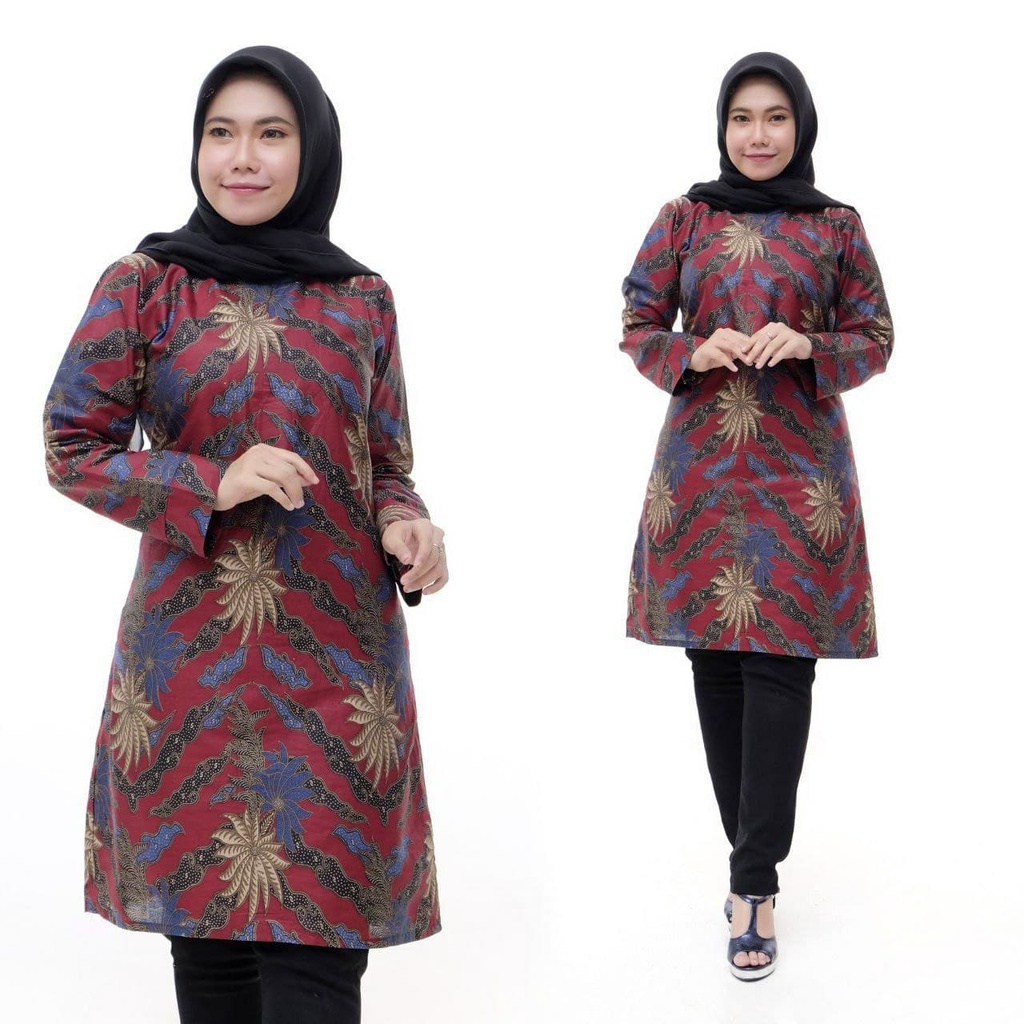 BATIK SUROGENEN | WAWG | Tunik Panjang Batik Wanita Motif Beragam Size M L XL