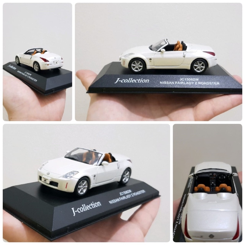 Diecast jcollection kyosho 1/43 nissan fairlady z roadster putih rare