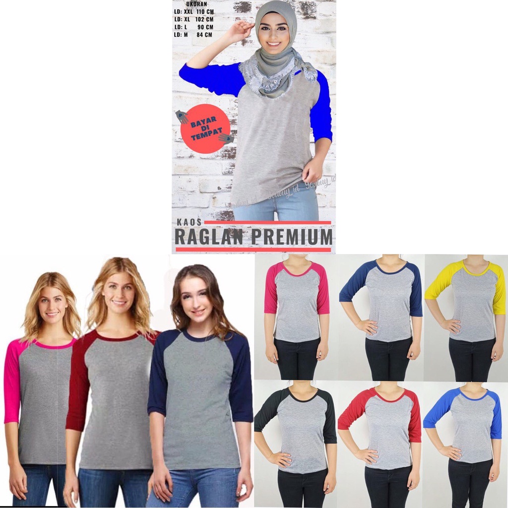 NEW official - Kaos raglan wanita 3/4 | baju raglan wanita 3/4 | fashion wanita | kaos distro | kaos