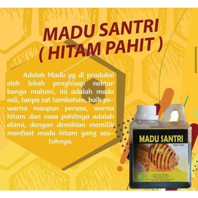 

MADU SANTRI NATURAL (100% Original) madu alami premium 500 gram