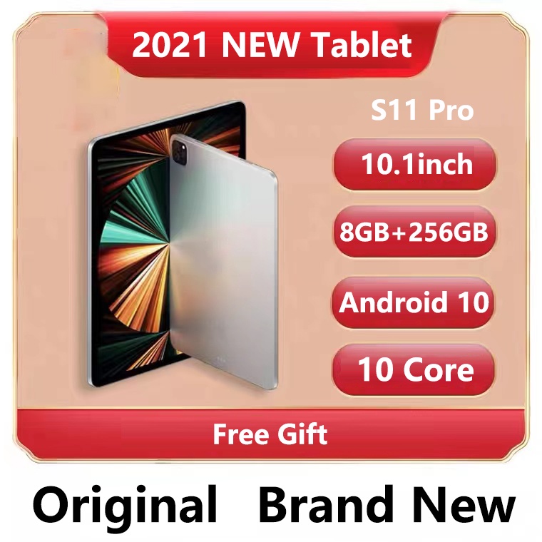 Tablet 4G/5G Android P20 8GB + 256GB 10 core Dual SIM 10.1 inch Drawing Tablet With Pen Kantor Online