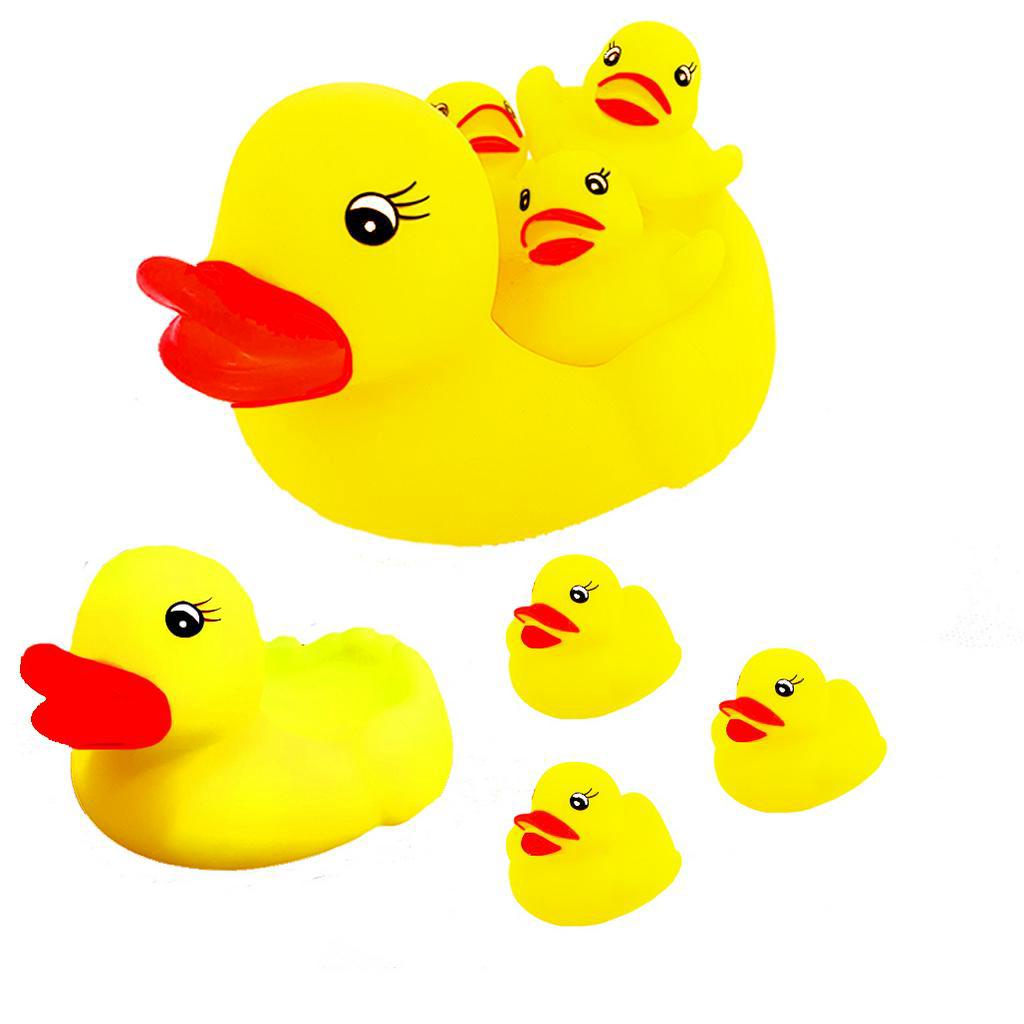 Sekawantoys Mainan Anak Bebek Cit / bebek karet / Yellow Duck 4pc Kantong ( SKW.2022W )