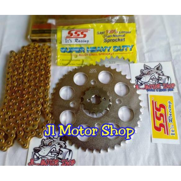 [Ready Stock] !!! Gir Gear set Sss 428 Ninja R RR SS Satria Fu Tiger Megapro Verza Jupiter Z MX Vega