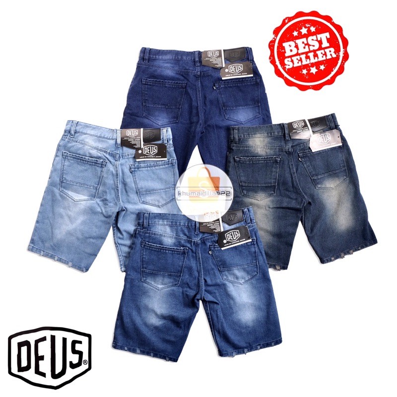 [Bisa COD]Celana Jeans Pendek Sobek Pria Wisker Jeans Pendek Ripped Robek Pria Premium Distro NEW