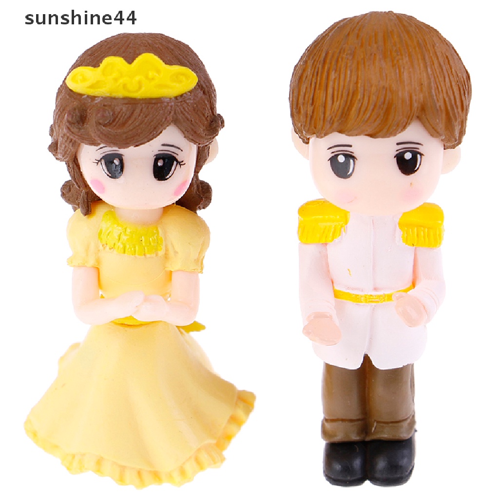 Sunshine 1 Set Miniatur Pasangan / Pria / Wanita Untuk Dekorasi Taman Mini / Lansekap Mikro DIY