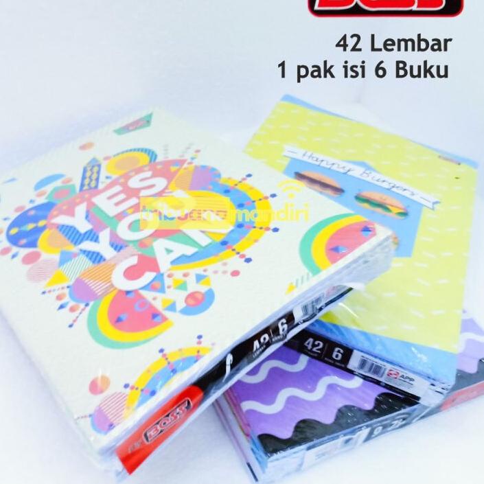 

Kekinian Buku tulis Big Boss 42 lembar 6 buku per pak - BIGBOSS BOXY ~
