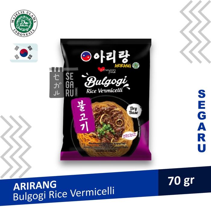 

impor-mie- arirang bulgogi korean rice vermicelli halal mui -mie-impor.