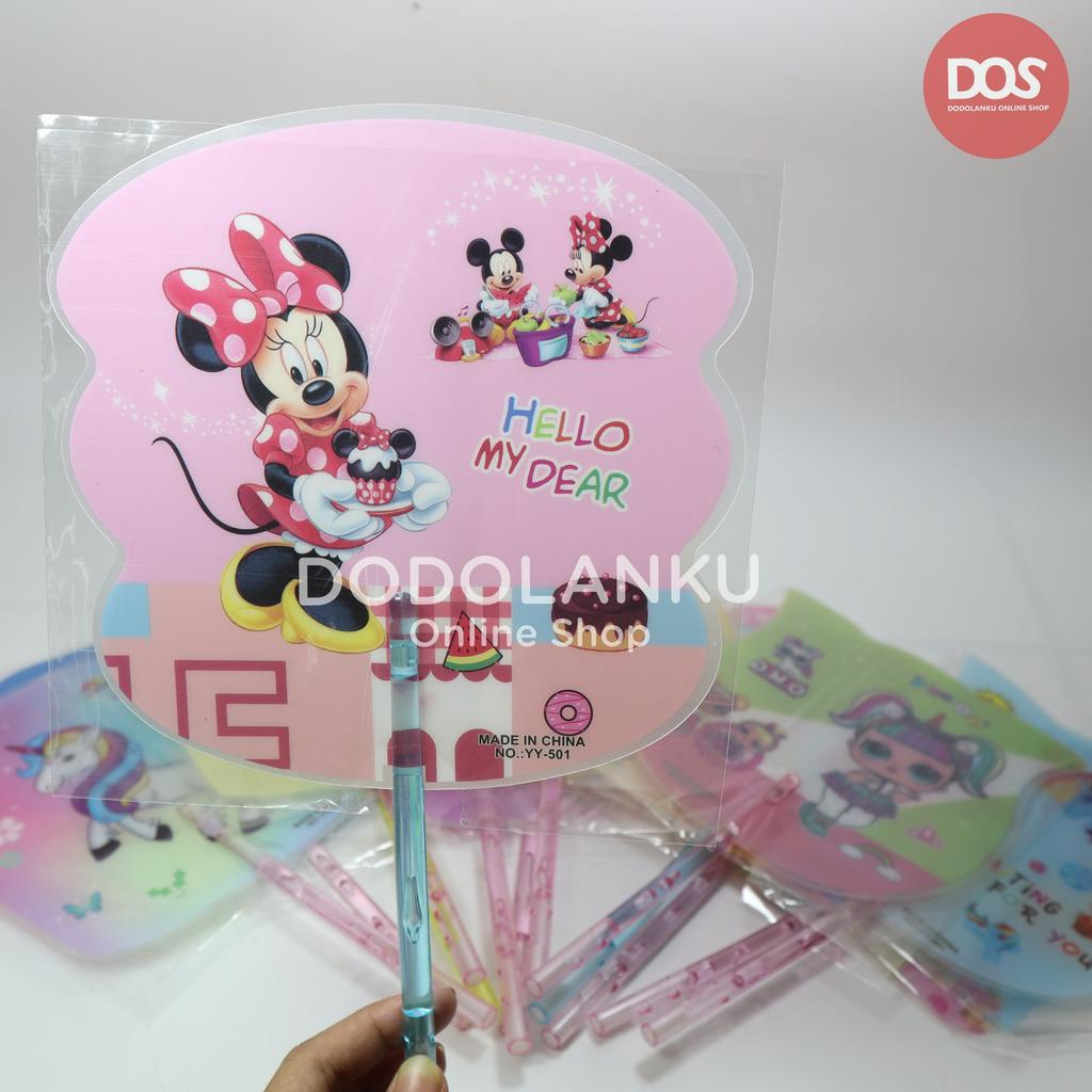 Kipas Pluit Karakter/Kipas Tangan Anak Karakter Lucu/Kipas Pluit
