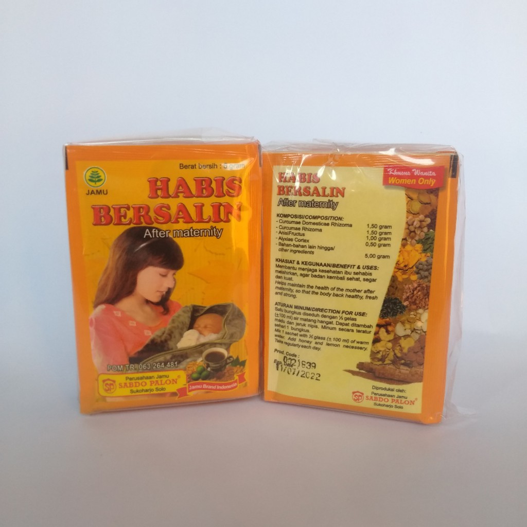 Jamu Super Serbuk Habis Bersalin After Martenity Sabdo Palon Isi 10 Sachet