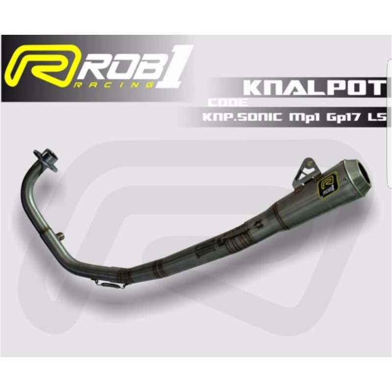 KNALPOT ROB1 SONIC SUPRAGTR RS150 GP 17 stainless