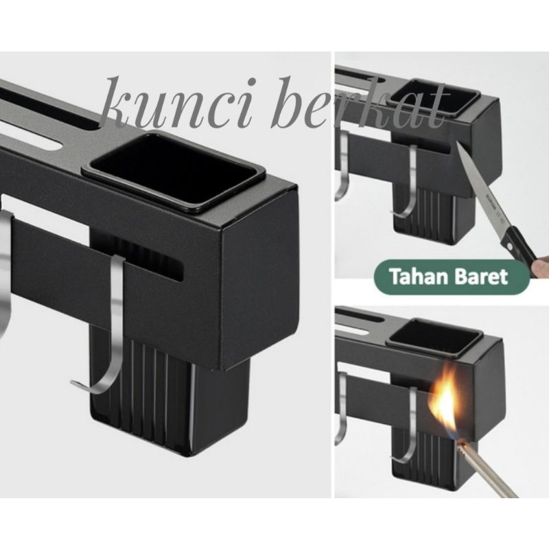 Rak Pisau/Rak Dapur/Rak Bumbu/Plangset Datar